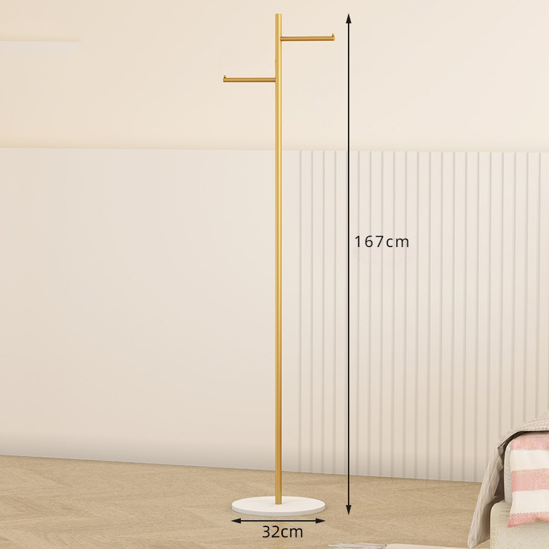 Rock slab high and low hanging (gold bracket white base)