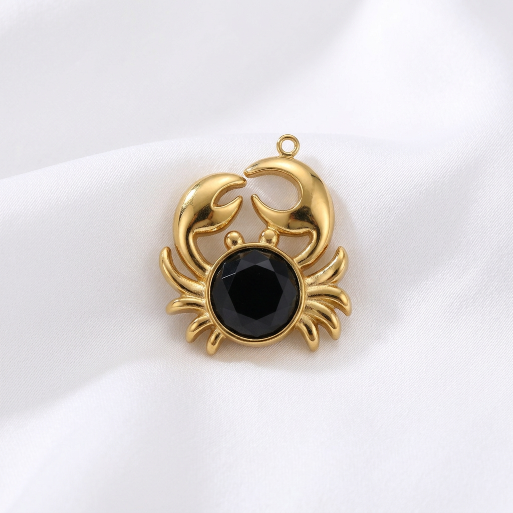 11:Crab Black Obsidian