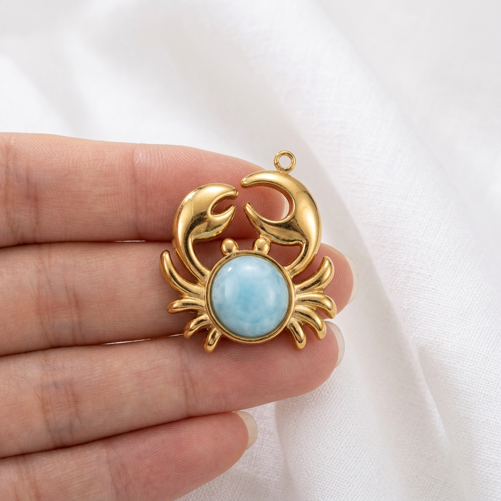 12:Crab Aquamarine