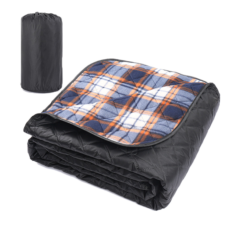 Blue plaid velvet (bundle pocket)