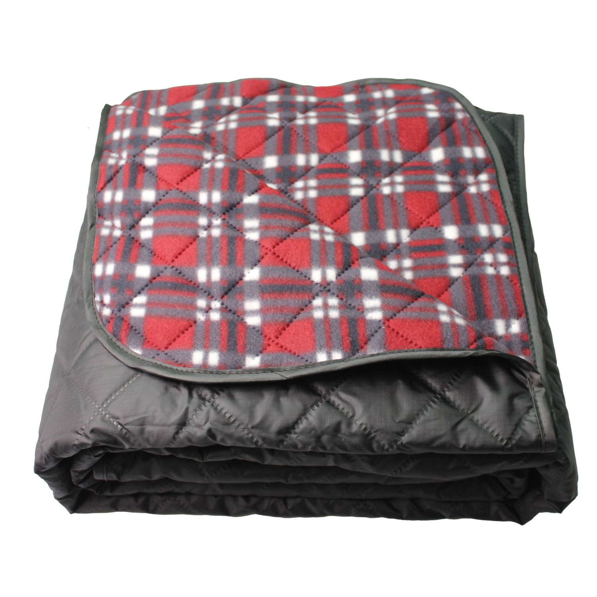 Dark red plaid velvet (drawstring pocket)