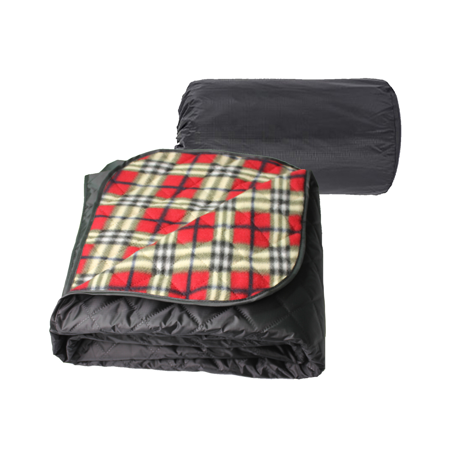 Red plaid velvet (drawstring pocket)