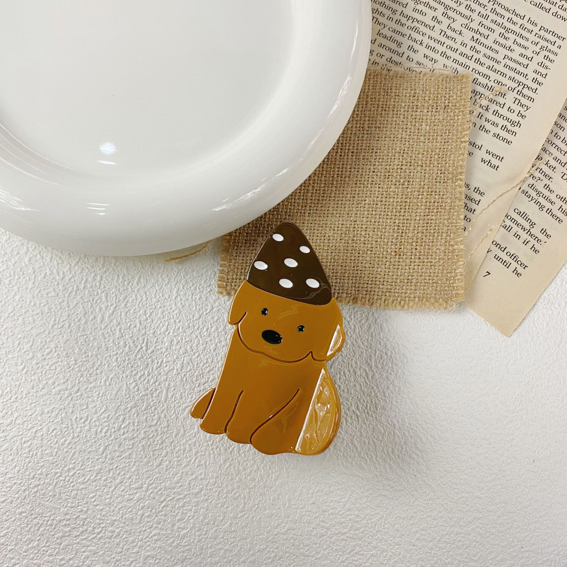 7:Brown hat dog (8.5*5*3.5cm)