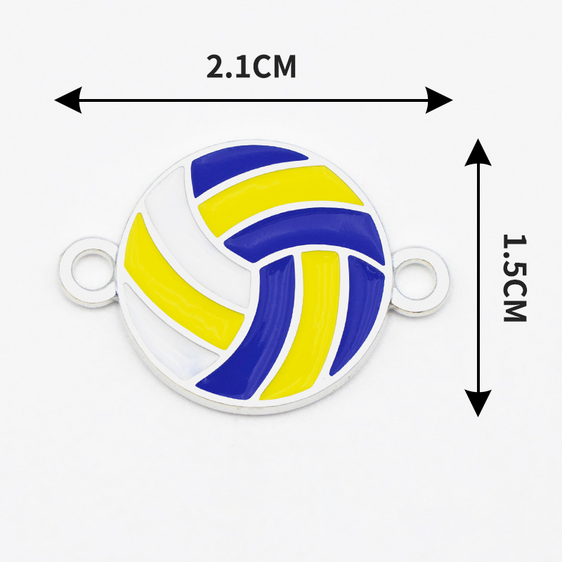 Blue yellow volleyball