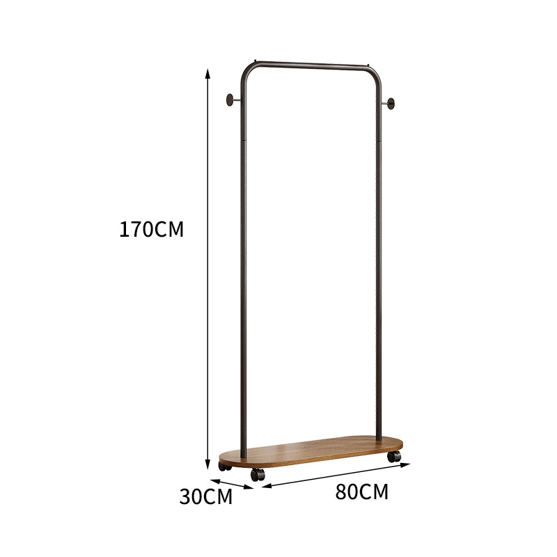 walnut color black rack 80*170