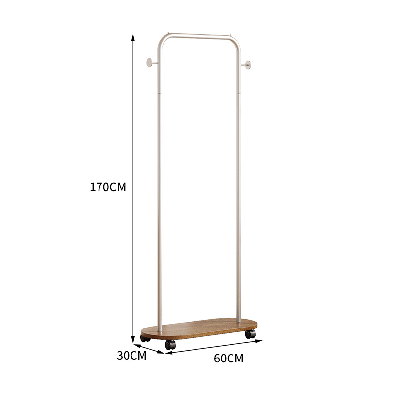 walnut color silver rack 60*170