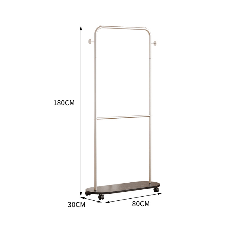 black and silver rack 80*170 with hang bar