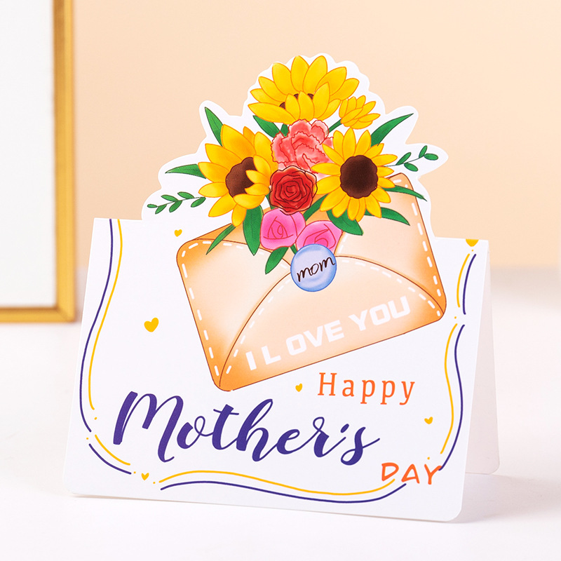 5:【05】type b sunflower-happy mother’s day (single card) 80043
