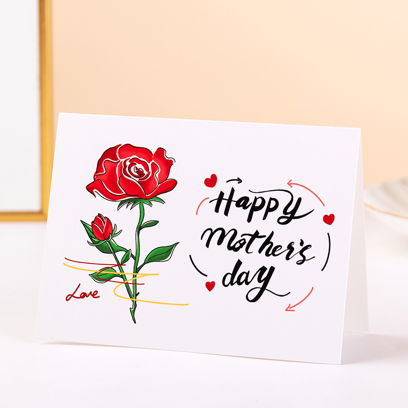 9:【09】rose - happy mother's day (single card) 80043