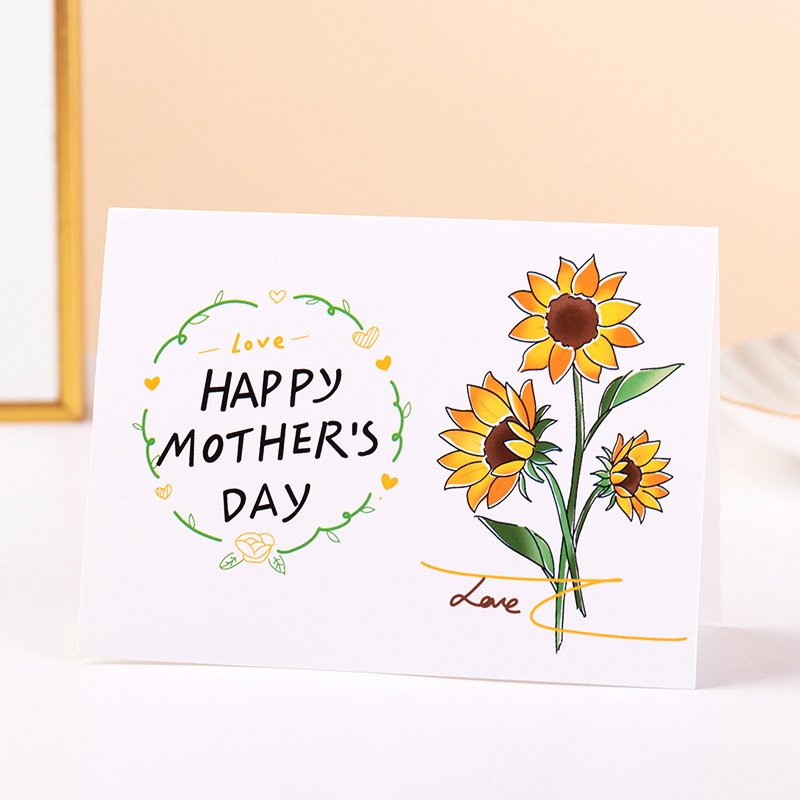10:【10】style a sunflower-happy mother’s day (single card) 80043