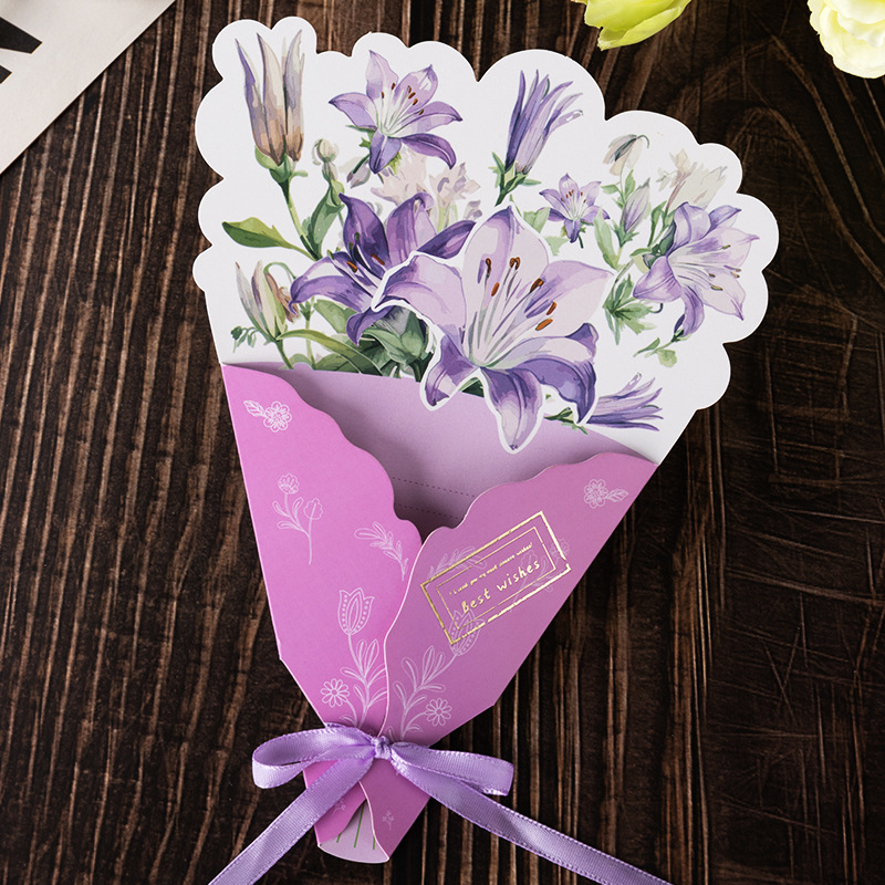 1:【01】big lily-best wishes (opp bag individually packaged with ribbon)