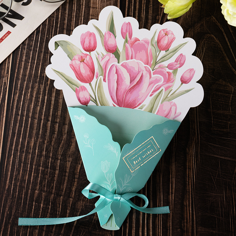 5:【05】big carnation-best wishes (opp bag individually packaged with ribbon)