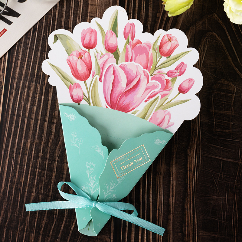 6:【06】big carnation-thank you (opp bag individually packaged with ribbon)