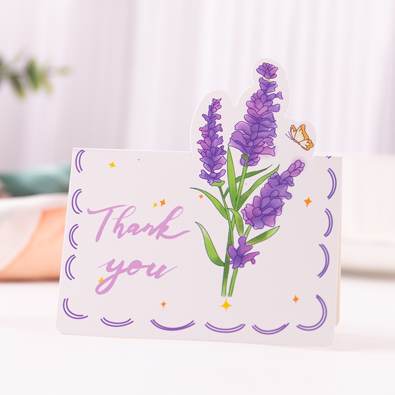 5:【05】lavender-thank you single card