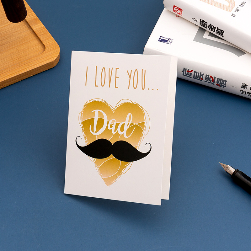 9:【09】father's day vertical style 3 (single greeting card)