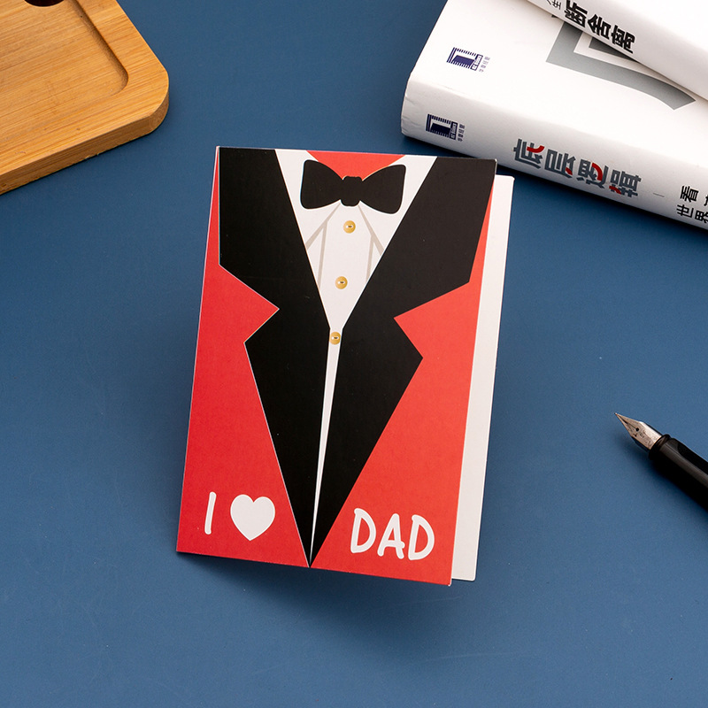 10:【10】father's day vertical style 4 (single greeting card)