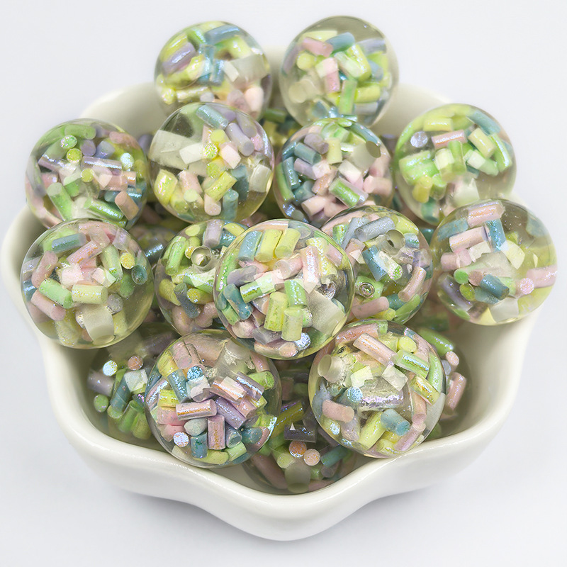 8:16mm soft clay strip resin beads c8 color