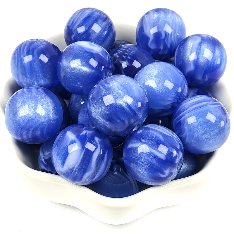 2:16mm smudged oil painting resin beads c2 color