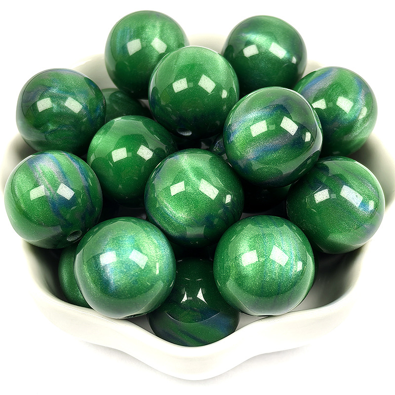 4:16mm smudged oil painting resin beads c4 color