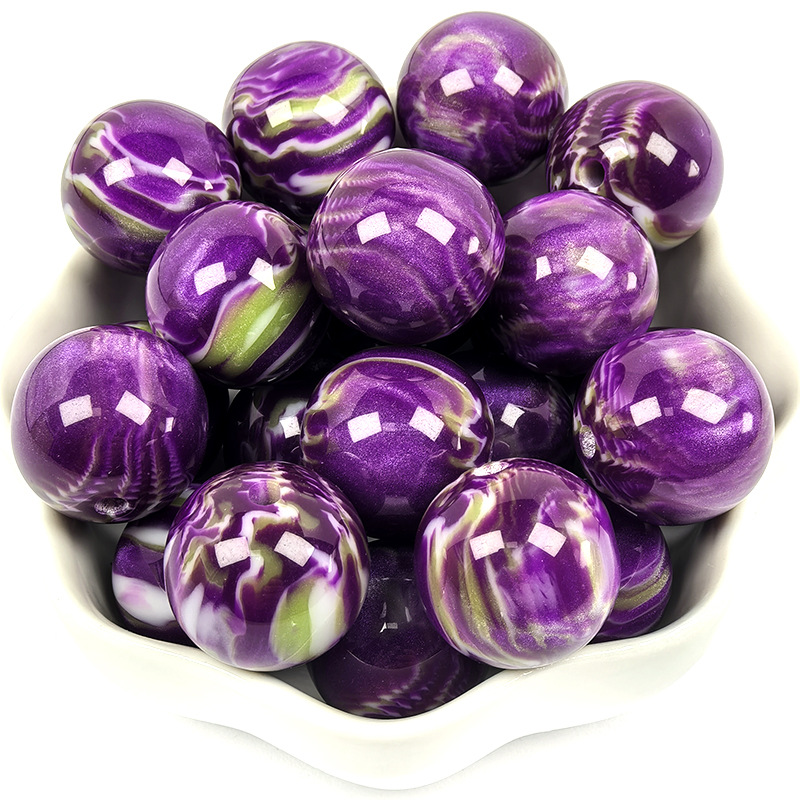 5:16mm smudged oil painting resin beads c5 color