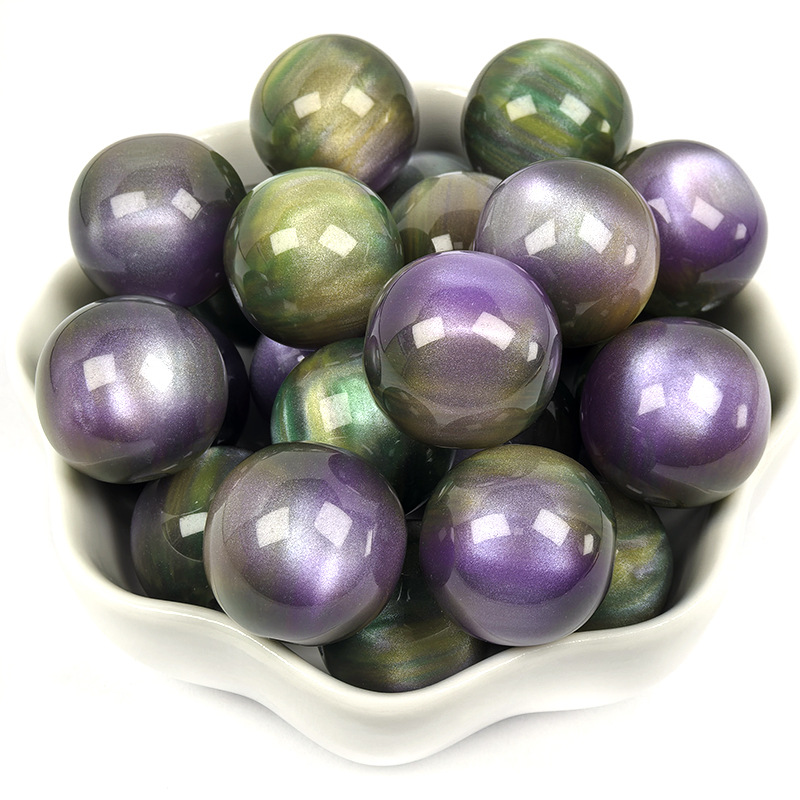 10:16mm smudged oil painting resin beads c10 color