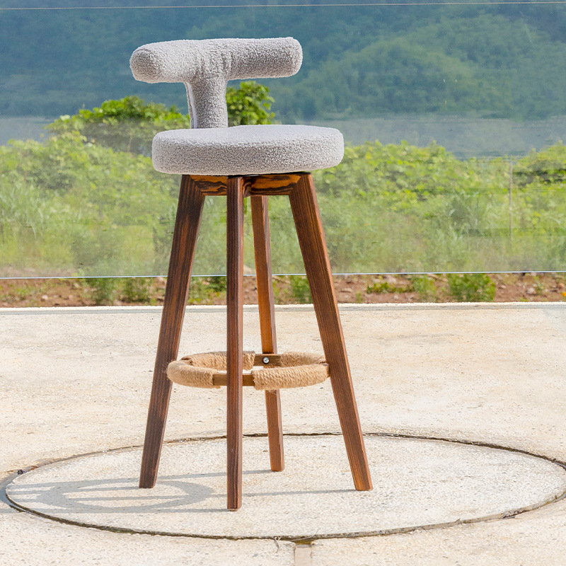 Sitting height 63 carbonized wood feet   light gray teddy velvet