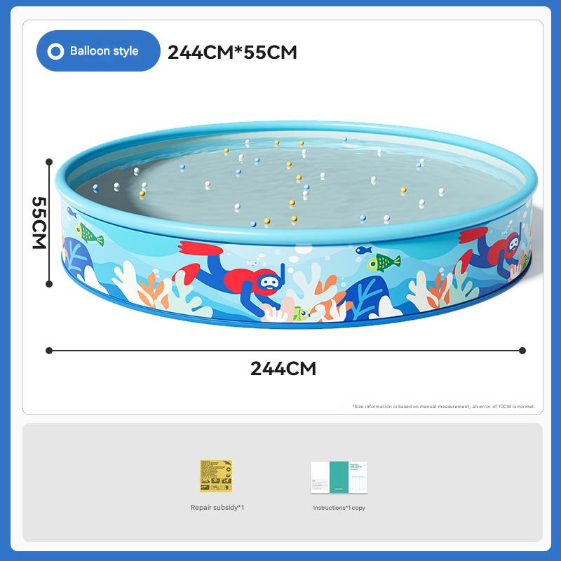 Diver inflatable ring model - foldable in seconds 240cm [single swimming pool]