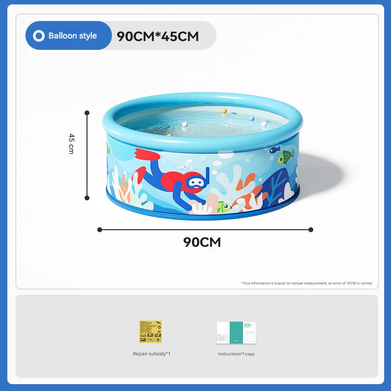 Diver inflatable ring model - foldable in seconds 90cm [single swimming pool]