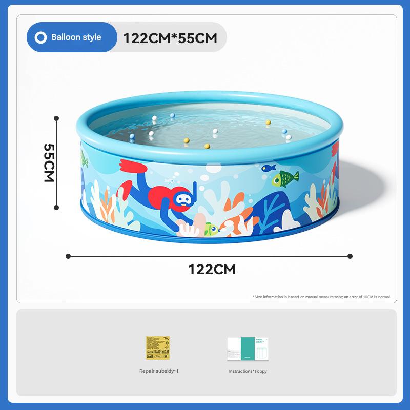 Diver inflatable ring model - foldable in seconds 120cm [single swimming pool]