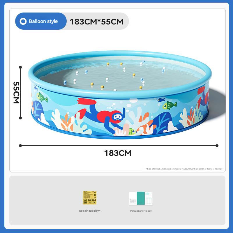 Diver inflatable ring model - foldable in seconds 180cm [single swimming pool]