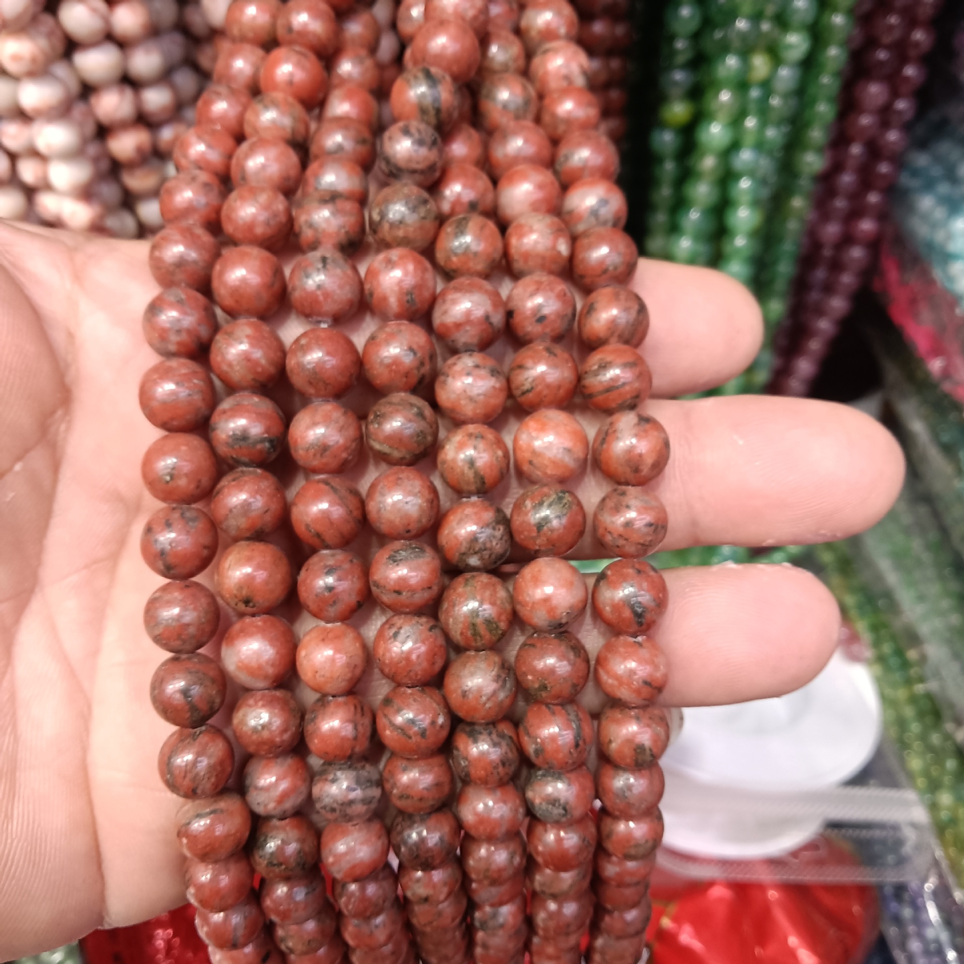 11:11 red stone pattern