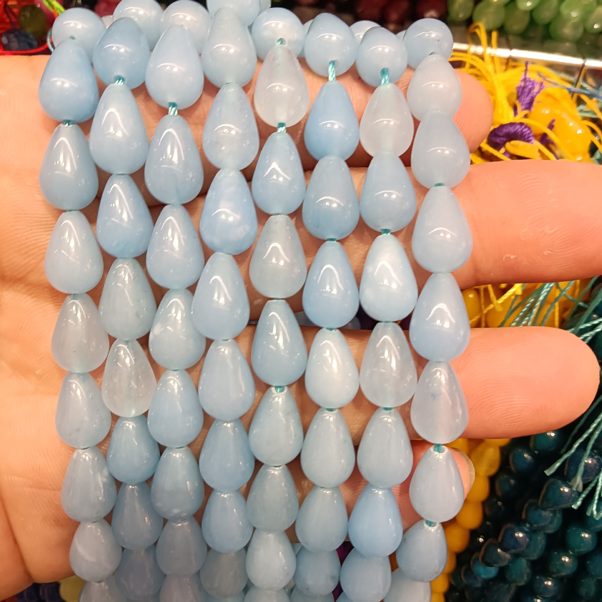 8  lake blue chalcedony