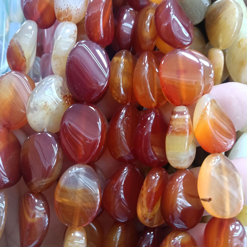 red agate 11x16mm/12pcs