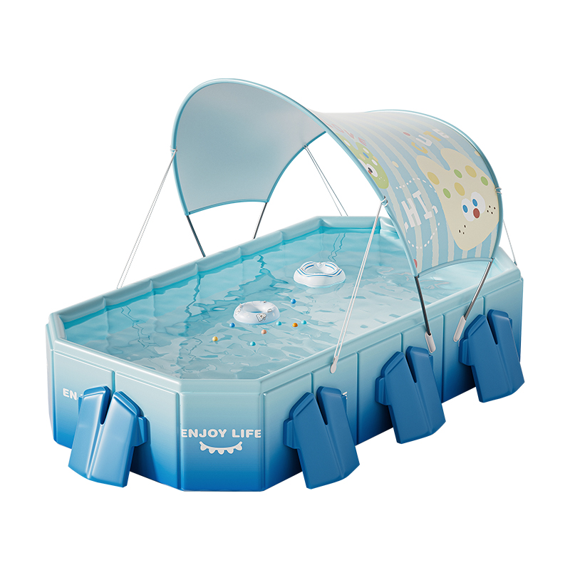 pool with sunshade 3m