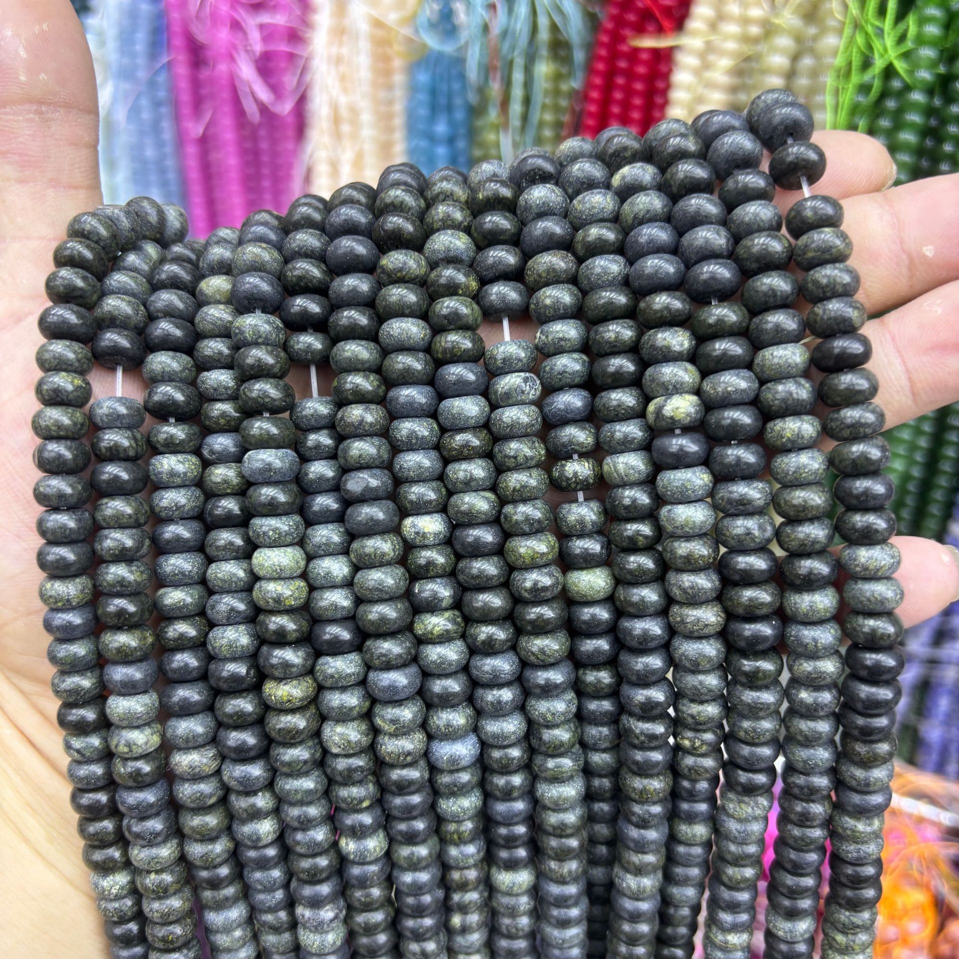 22:Bird stone abacus beads