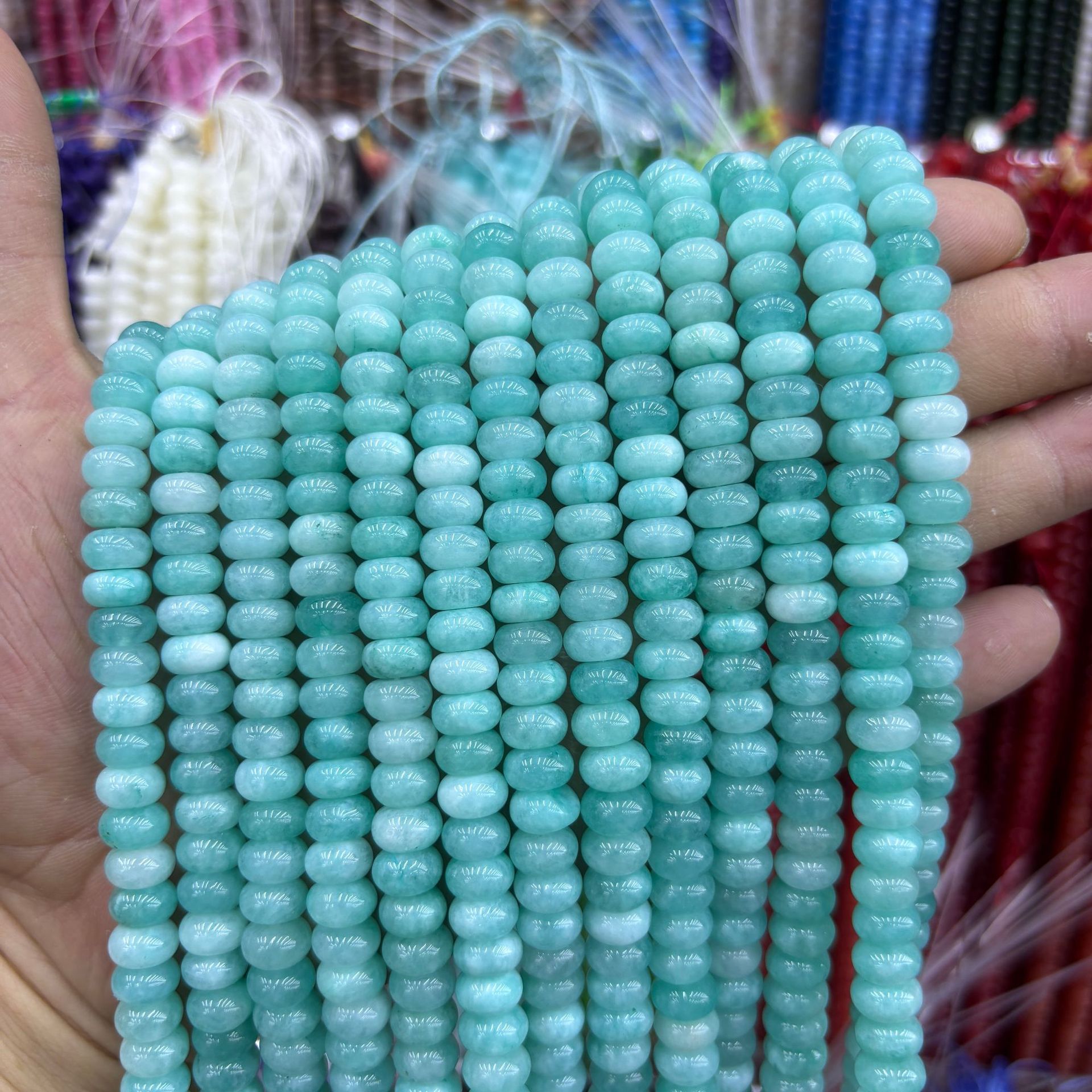 67 synthetic Color abacus beads