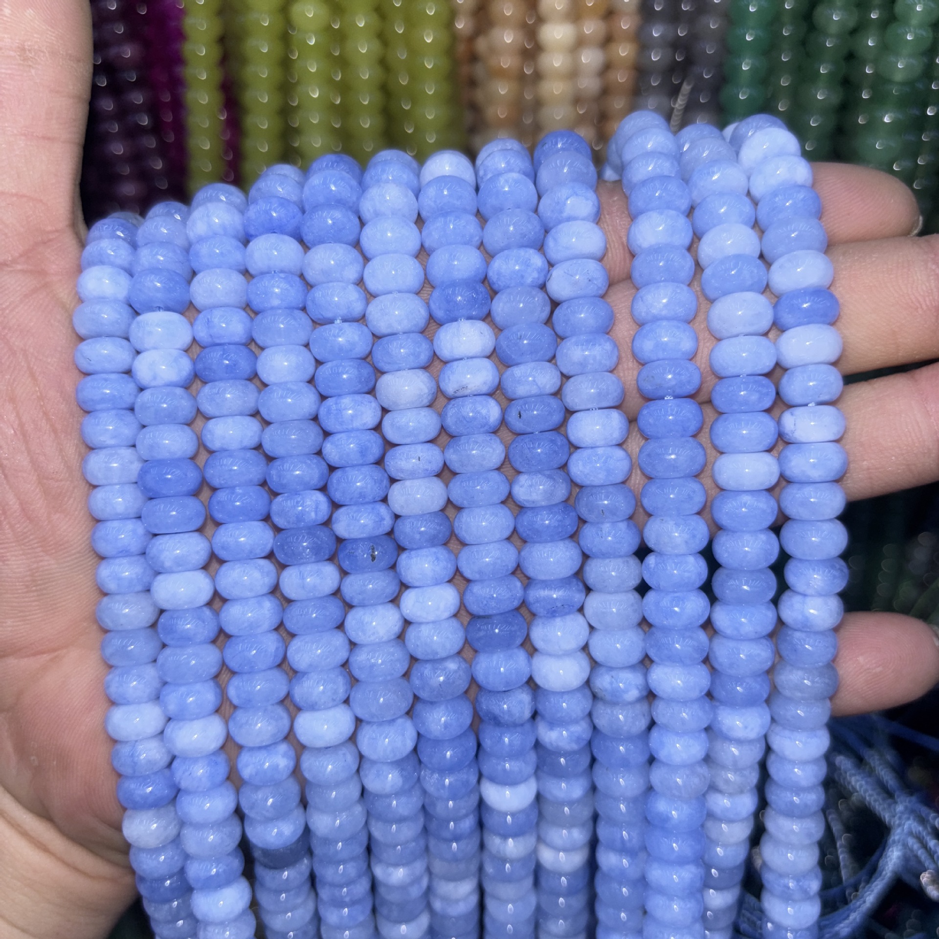 43:synthetic Color abacus beads 11