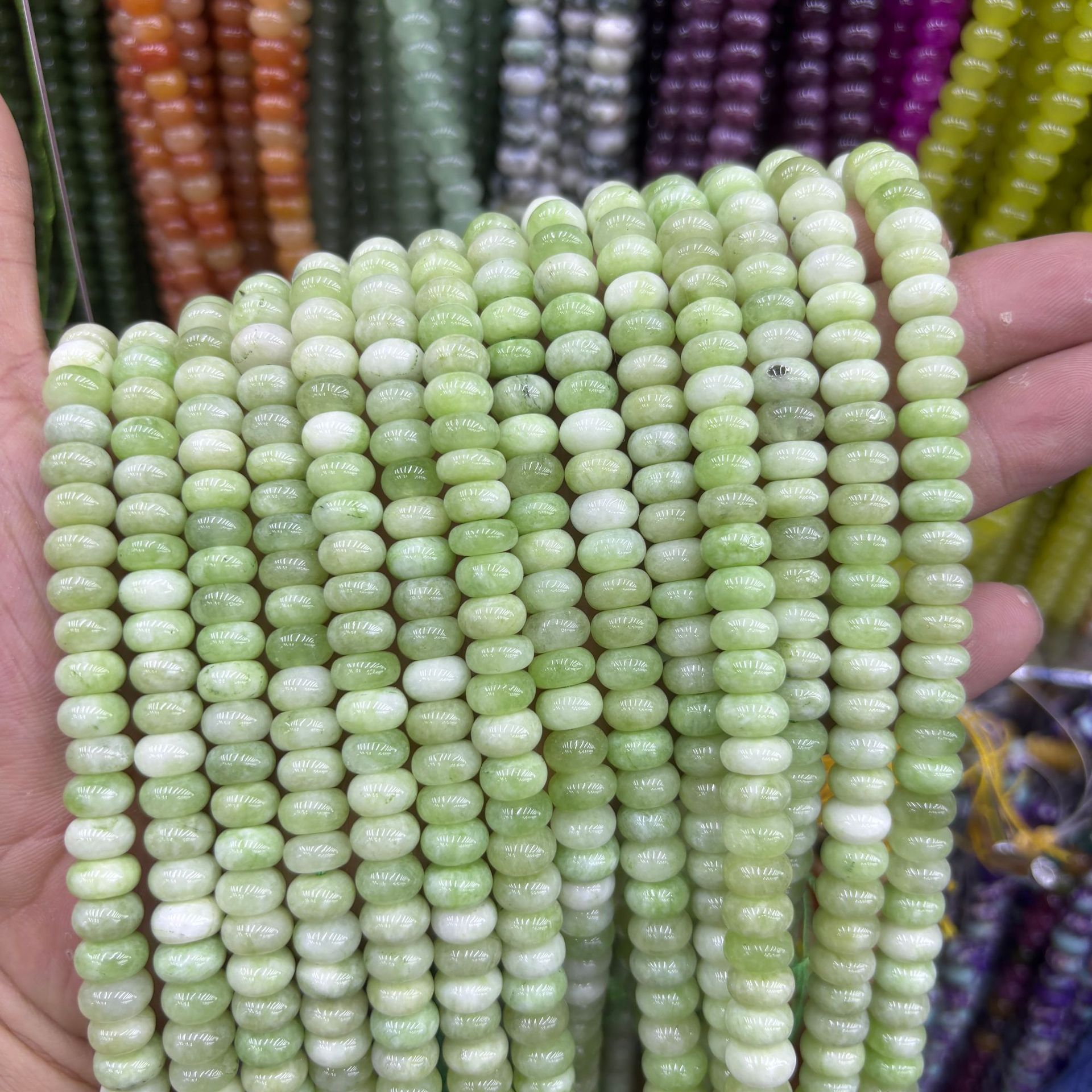 44:synthetic Color abacus beads 12