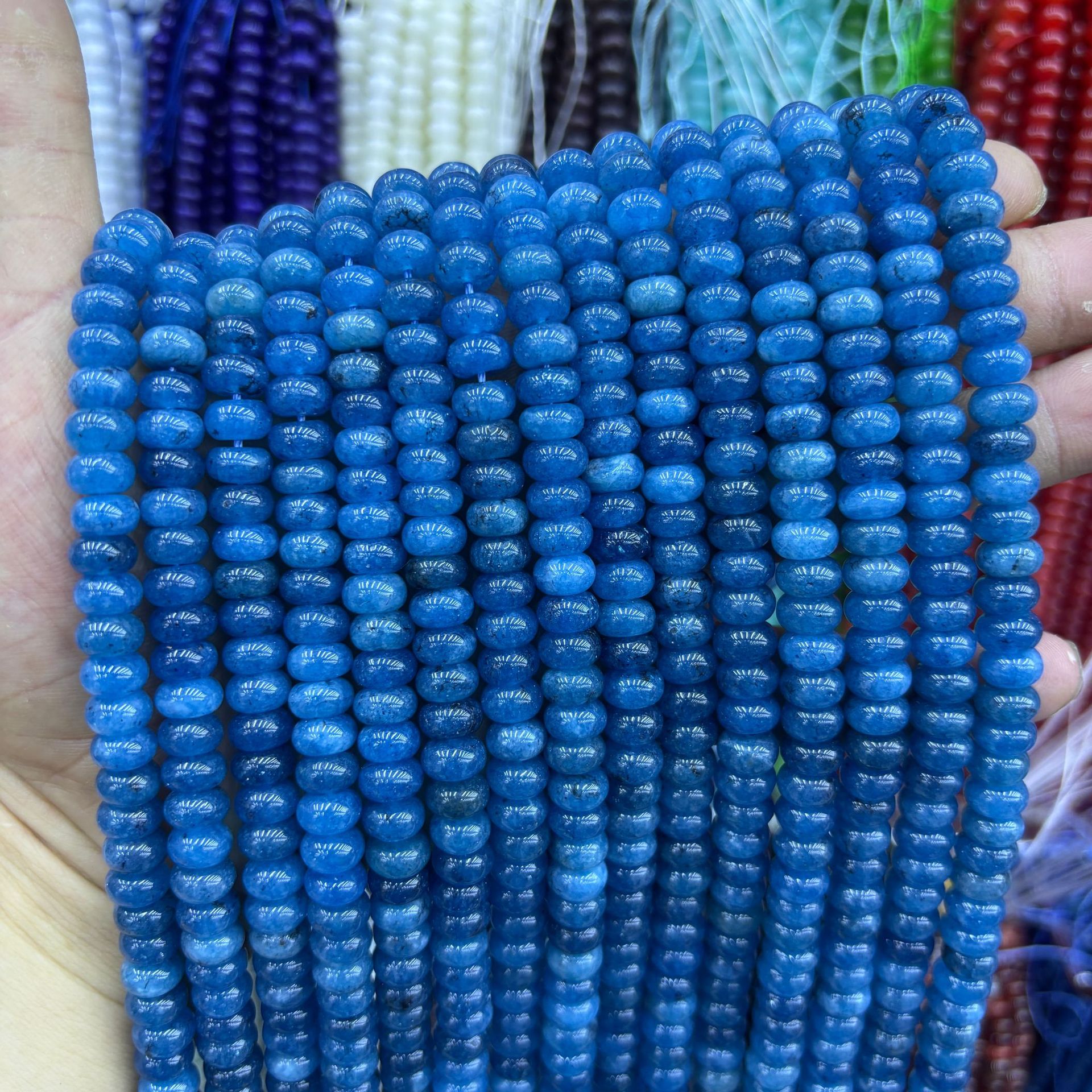 47:synthetic Color abacus beads 15