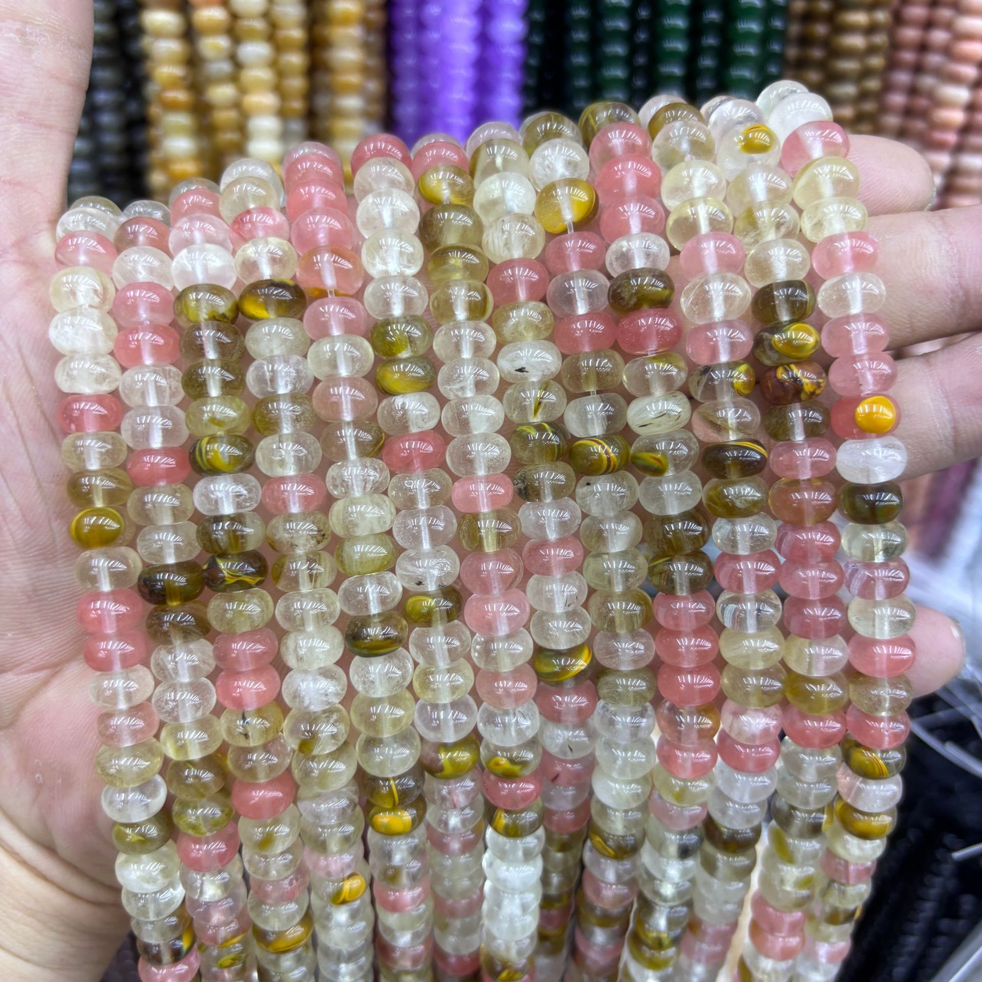 49:synthetic Color abacus beads 17