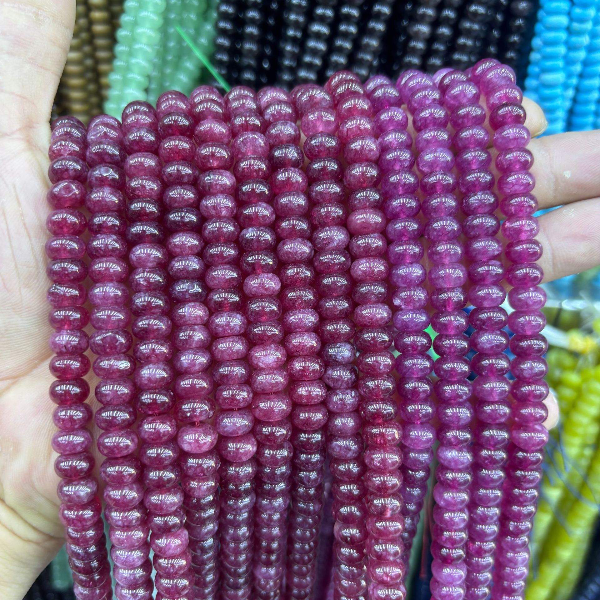 33 synthetic Color abacus beads