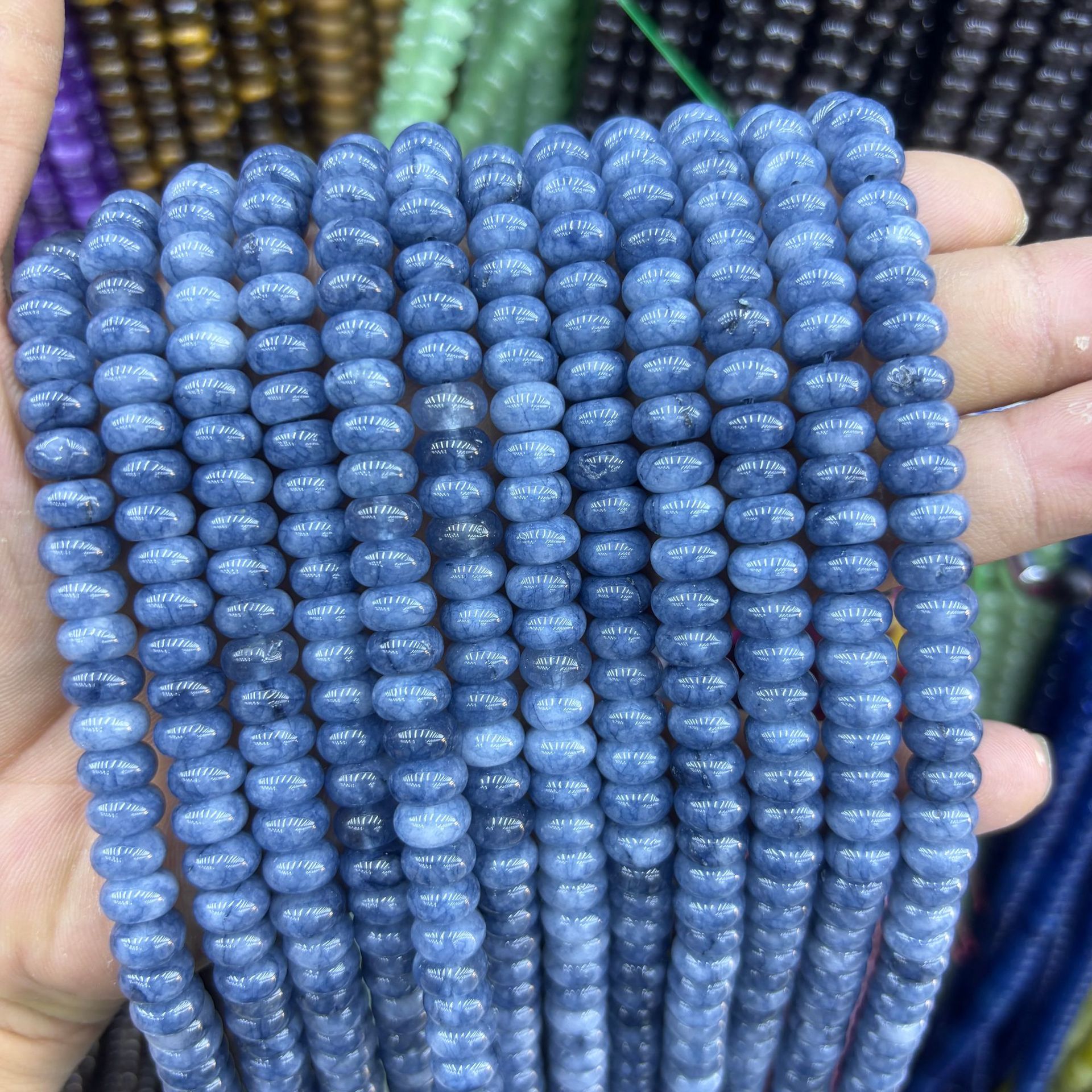 34 synthetic Color abacus beads