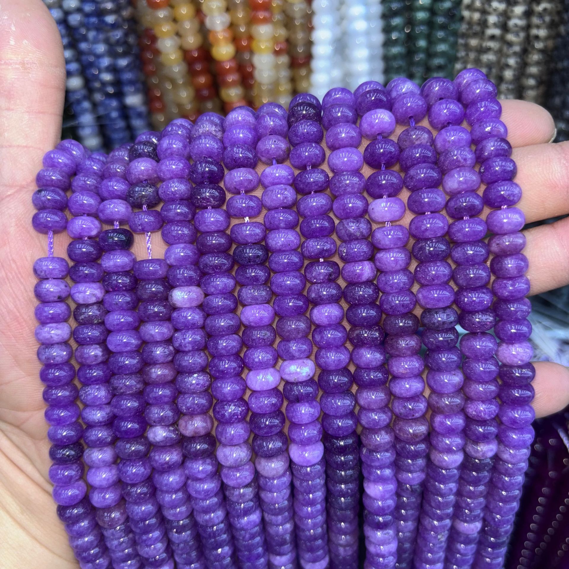 56:synthetic Color abacus beads 25
