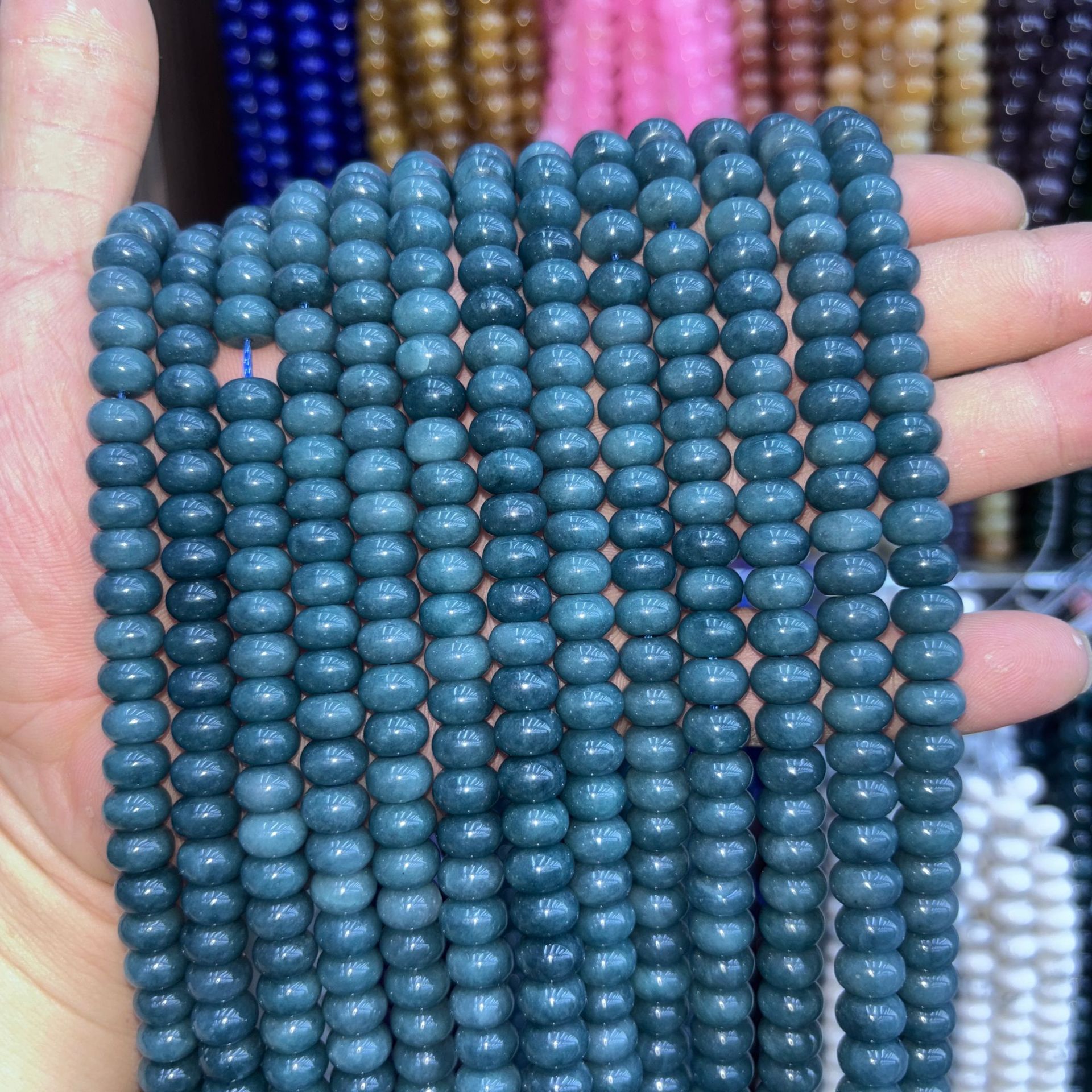 58:synthetic Color abacus beads 27