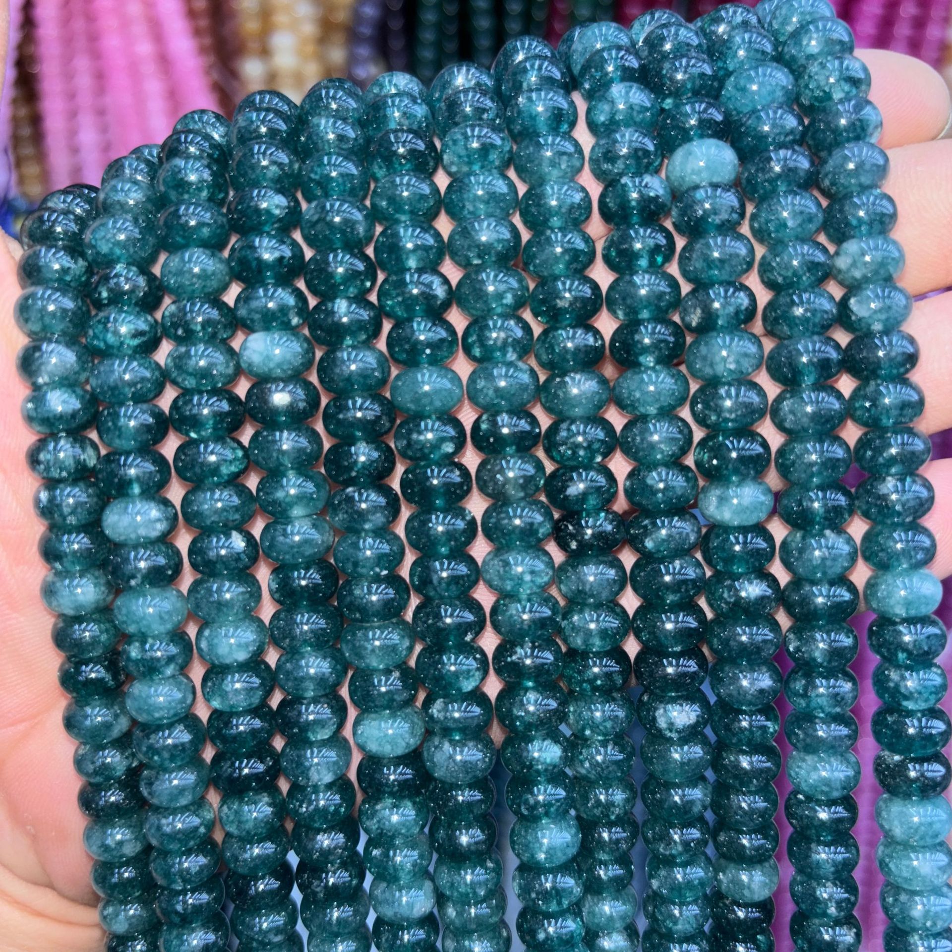 59:synthetic Color abacus beads 28