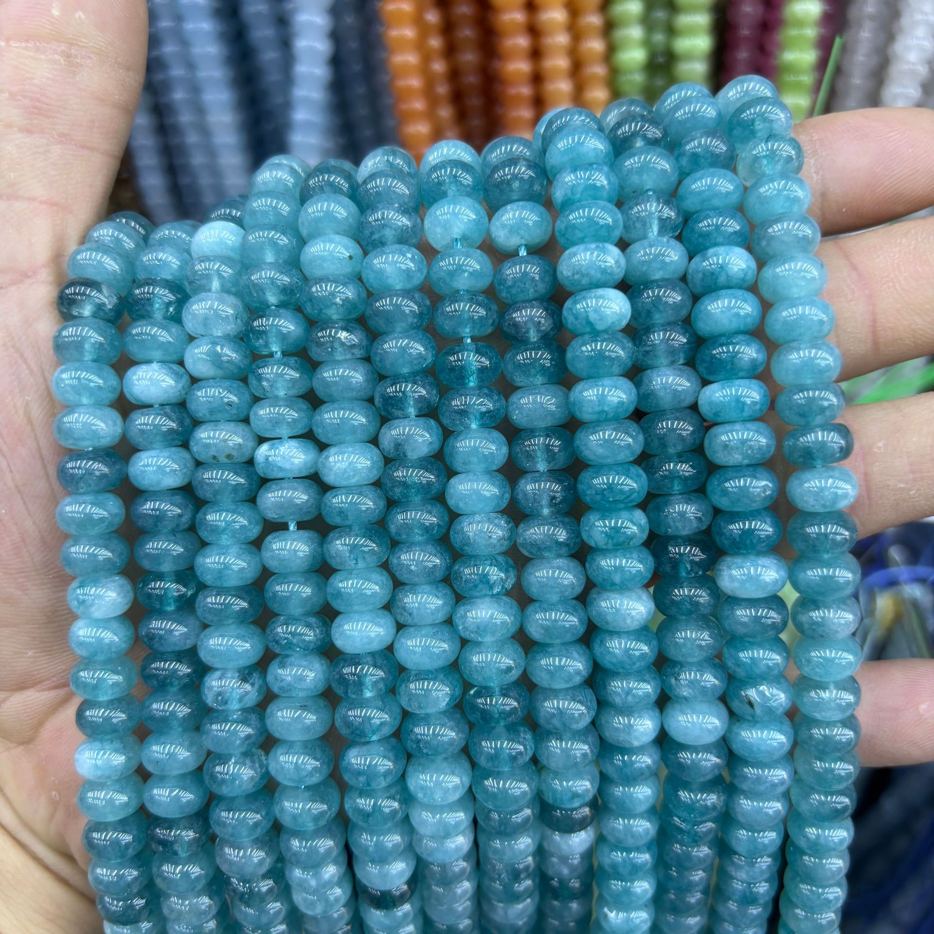 38  synthetic Color abacus beads