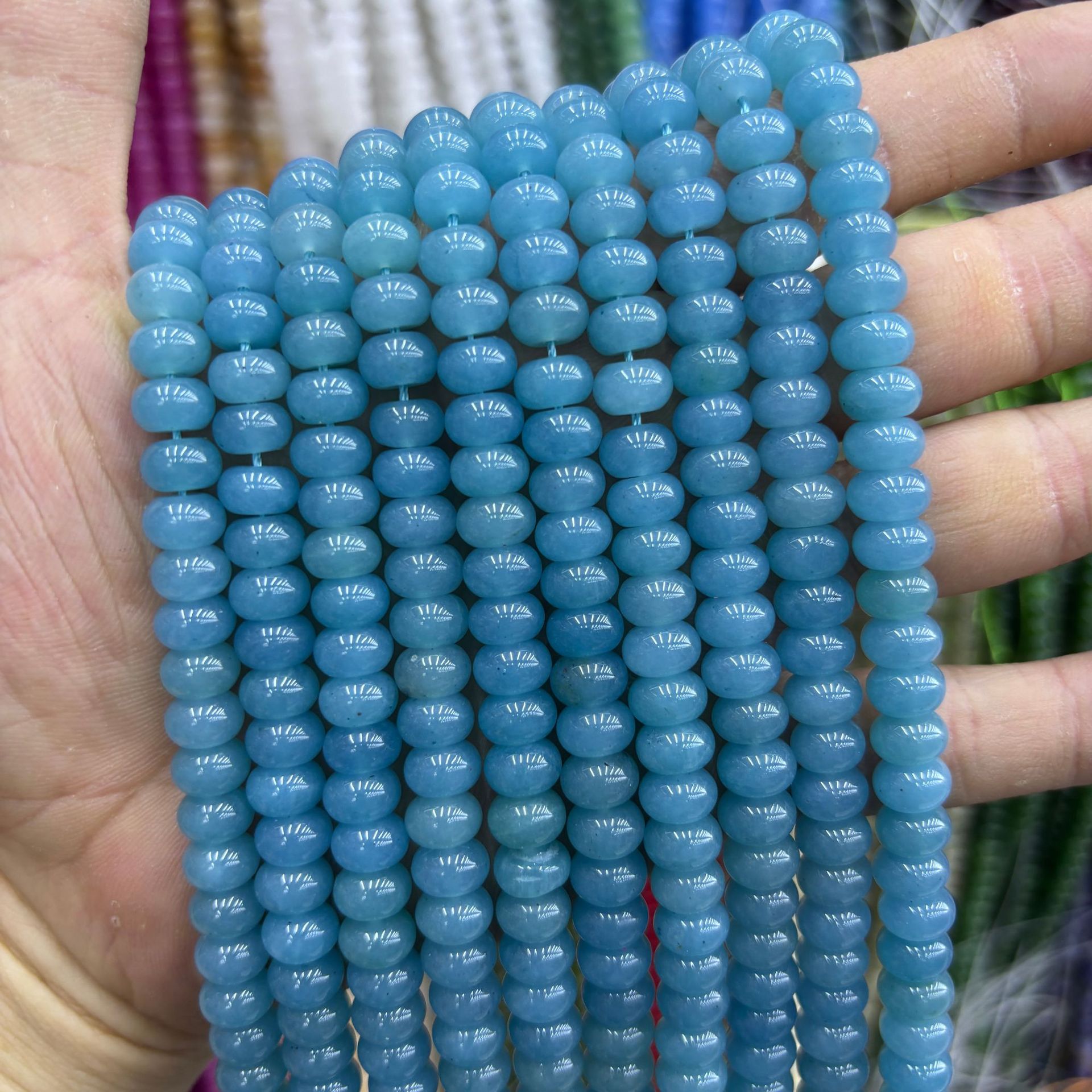61:synthetic Color abacus beads 30