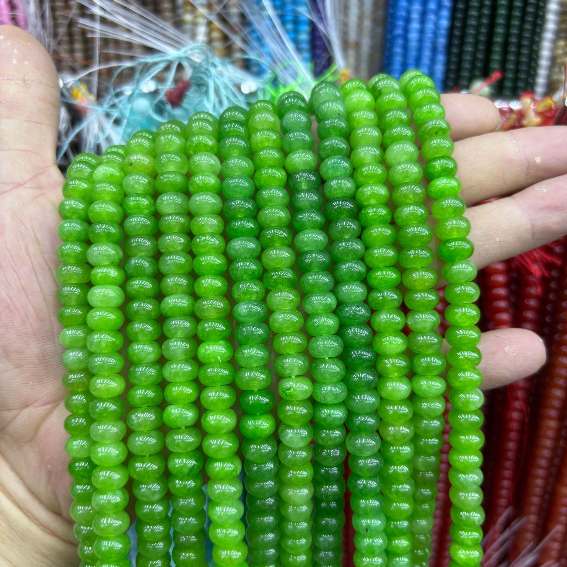 68:synthetic Color abacus beads 37