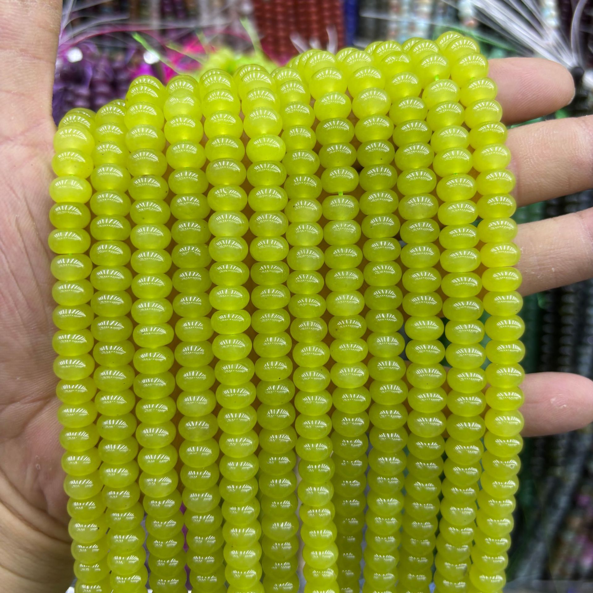 71:synthetic Color abacus beads 40