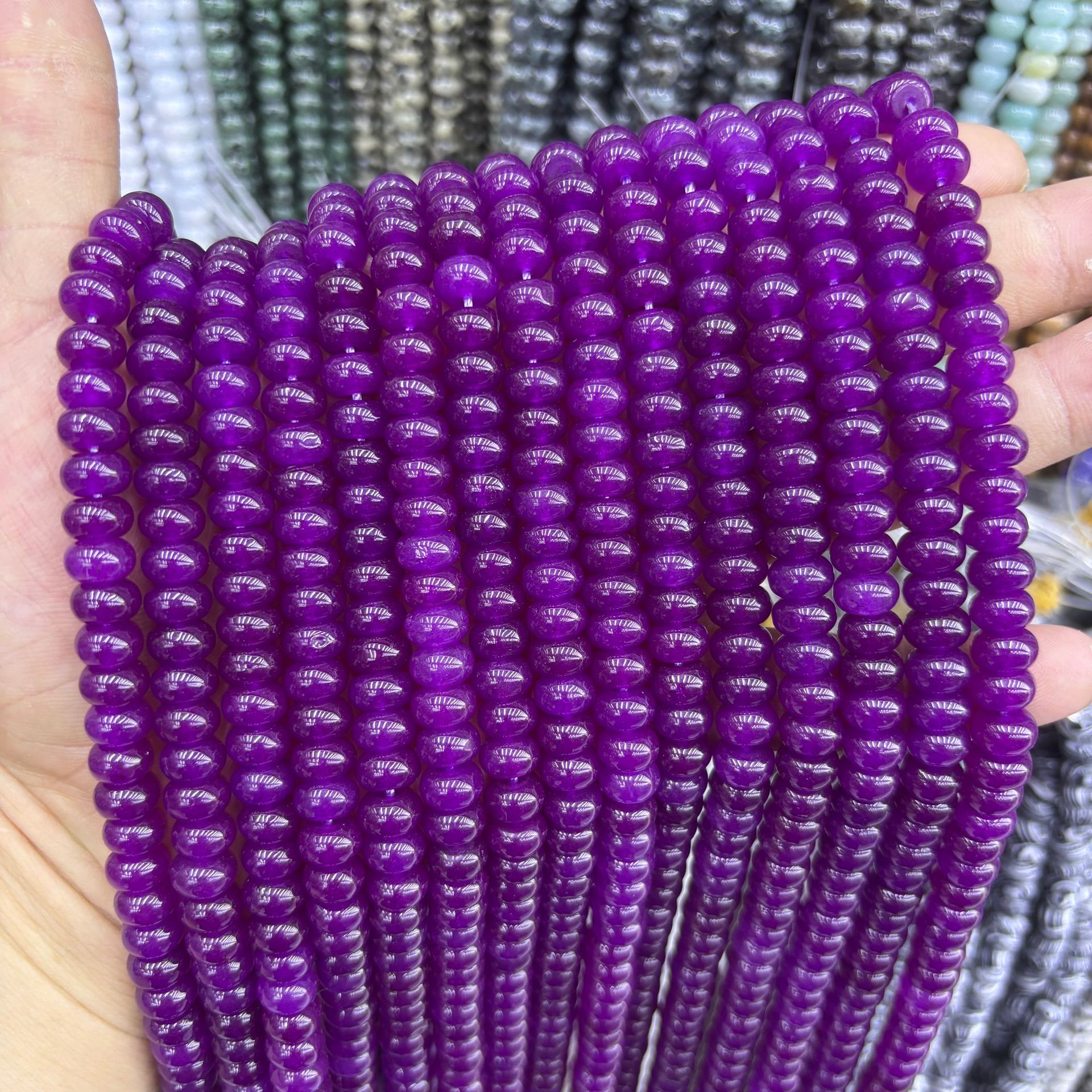 55 synthetic Color abacus beads